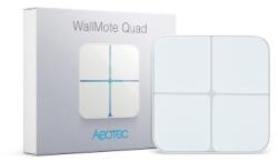 Aeotec WallMote Quad - Remote Switch with 4 Buttons, with Z-Wave protocol (AEO-KIE-ZW130)