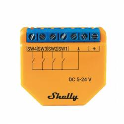 Shelly PLUS i4 DC WiFi + Bluetooth okos vezeték nélküli kapcsoló-modul (ALL-KIE-PLUSI4DC)