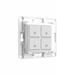 Shelly Wall Switch fali villanykapcsoló, 4 gombos fehér (ALL-KAP-WS4-W) - smart-otthon