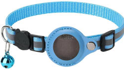  Macska nyakörv védőtokkal, Aple Air Tags nyomkövetőhöz tervezve, kék, 22-32 cm (5995206010968)