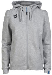 arena women team hooded jacket panel medium grey/heather xl