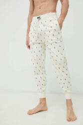 Ralph Lauren pamut pizsamanadrág bézs, mintás - bézs XL