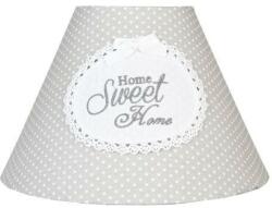 Clayre & Eef Home Sweet Home hímzett lámpaernyő 25x17cm
