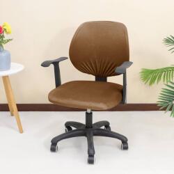 Forcheer ForgószékHuzat (bársonyos, 2 részes, barna)