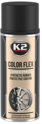 K2 COLOR FLEX - Gumi festék / fújható fólia spray - matt fekete 400 ml