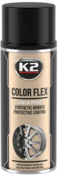 K2 COLOR FLEX - Gumi festék / fújható fólia spray - fényes fekete 400 ml
