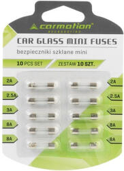 Carmotion Biztosíték készlet üveg, 20 mm, 10 db - Carmotion