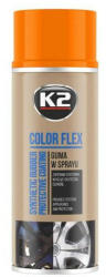 K2 COLOR FLEX - Gumi festék / fújható fólia spray - narancs 400 ml