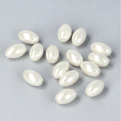 Shell pearl, fehér rizsszem, 7x12 mm (gfdspr712f)