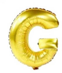 Balloons4party Balon folie litera G auriu 40 cm
