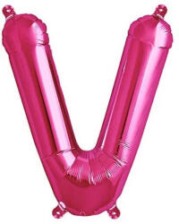 Balloons4party Balon folie litera V roz 40 cm