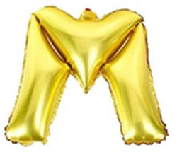 Balloons4party Balon folie litera M auriu 40 cm