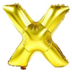 Balloons4party Balon folie litera X auriu 40 cm