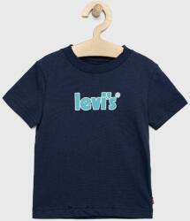 Levi's gyerek pamut póló nyomott mintás - sötétkék 116