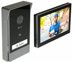 EZVIZ Kit interfon video inteligent EZVIZ, rezolutie 2k, monitor TFT 7 inch, instalare pe 2 fire, RFID, comenzi poarta/usa, SDcard, Wi-Fi, IR (CS-HP7-2k)