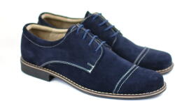 Rovi Design Marimea 39, Pantofi barbati eleganti din piele naturala bleumarin - LP34BL - ciucaleti