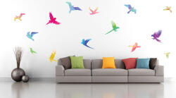 4 Decor Sticker Decorativ - Coloured-Birds