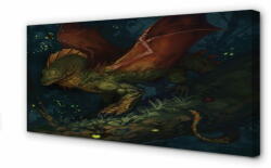 tulup. hu Canvas képek Zöld sárkány az erdőben 100x50 cm