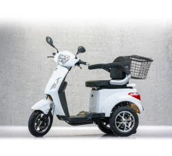 GELLI Tricicleta electrica VM4 VOLTA, fara permis, 1000W, 25 km h, atonomie 50 km, Alb (VM4-VOLTA)