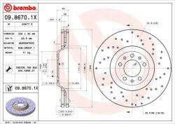 BREMBO Bre-09.8670. 1x (09.8670.1x)
