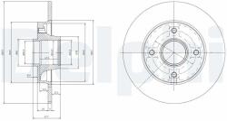 DELPHI Tarcza Ham. Z Loz. 30mm Peugeot 207 (bg9022rsc)