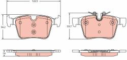 TRW set placute frana, frana disc TRW GDB2351 (GDB2351)