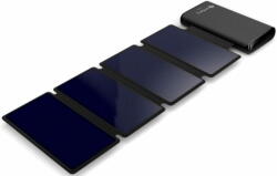 Sandberg Solar 4 paneles Powerbank 25000 mAh, napelemes töltő, fekete