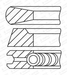 Goetze Engine dugattyúgyűrű-készlet GOETZE ENGINE 08-447600-00