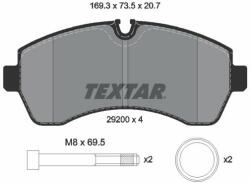 TEXTAR fékbetétkészlet, tárcsafék TEXTAR 2920006 (2920006)