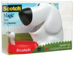 3M SCOTCH Ragasztószalag-adagoló, asztali, feltöltött, 3M SCOTCH C31, kutya (LPC31D) (LPC31D)