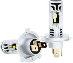 LEDtech H4 LED izzó STRONG CANBUS 12V 6500K Jégfehér - Hideg fehér 3570 CSP M6S H4 LED autóba 2db-os készlet ✔️ (H4 LED)