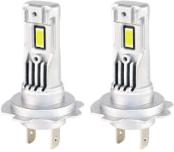 LEDtech H7 LED izzó STRONG CANBUS 12V 6500K Jégfehér - Hideg fehér 7535 CSP H7 LED autóba - Q36 - M6S 3100 lm - 2db-os készlet ✔️ (H7LED-Q36)