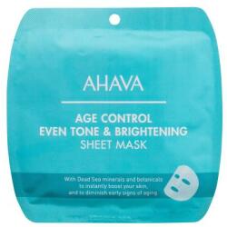 AHAVA Age Control Even Tone & Brightening Sheet Mask mască de față 17 g pentru femei Masca de fata