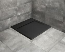 Radaway Zuhanytálca, Radaway Teos C szögletes lapos zuhanytálca 100x100 fekete, ajándék szifonnal - mozaikkeramia