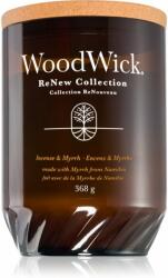 WoodWick Renew Incense & Myrrh ароматна свещ 368 гр