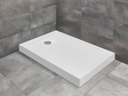 Radaway Zuhanytálca, Radaway Doros Stone F szögletes zuhanytálca előlappal 100x80 fehér, ajándék szifonna - mozaikkeramia