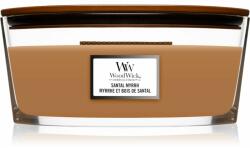WoodWick Santal Myrrh lumânare parfumată cu fitil din lemn (hearthwick) 453, 6 g