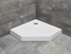 Radaway Zuhanytálca, Radaway Doros PT szögletes zuhanytálca előlappal 100x100 fehér, ajándék szifonnal - mozaikkeramia