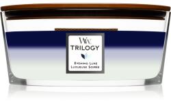 WoodWick Trilogy Evening Luxe lumânare parfumată cu fitil din lemn (hearthwick) 453, 6 g