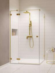 Radaway Zuhanykabin, Radaway Essenza Pro Brushed Gold KDJ szögletes zuhanykabin 80x90 átlátszó jobbos