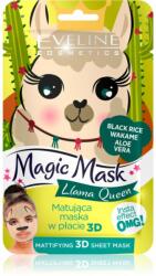 Eveline Cosmetics Magic Mask Lama Queen mască normalizatoare - matifiantă 3D