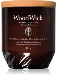 WoodWick Cherry Blossom & Vanilla lumânare parfumată cu fitil din lemn 184 g