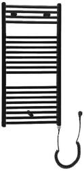SAPHO AQUALINE DIRECT-E elektromos, matt fekete fürdőszobai radiátor, 450x960mm (ILE94TB)