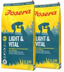 Josera Light&Vital 2 x 12, 5kg reducerea greutatii, hrana caini adulti