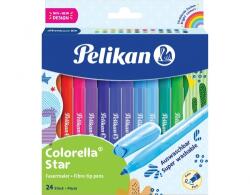 Pelikan Set carioci Colorella Star C302, varf 0.8 mm, 24 culori/set, Pelikan 822312