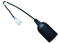 Foglalat sorkapoccsal E27 fekete Gao (GAO 0513055555)