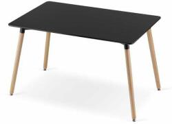 Artool Skandináv stílusú asztal, Artool, téglalap alakú, MDF és fa, feke (ART-3328)