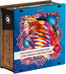 Unidragon Puzzle din lemn Unidragon din 100 de piese - Abstracția paralelă Puzzle