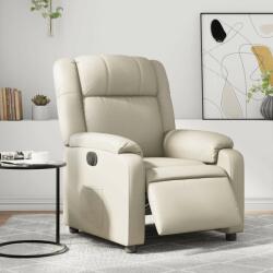 vidaXL krémszínű műbőr elektromos dönthető fotel (3205137) - pepita