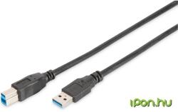 ASSMANN USB 3.0 Összekötő Fekete 1.8m DB-300115-018-S (DB-300115-018-S)